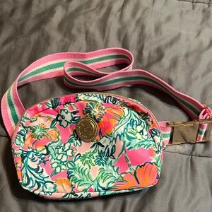 Lilly Pulitzer Floral Pink and Green Women's crossbody